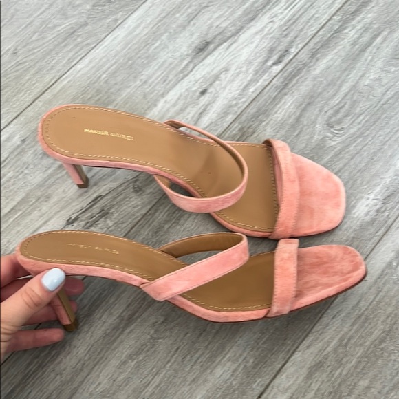 Mansur Gavriel Shoes - New!! Mansur Gavriel pink suede heels